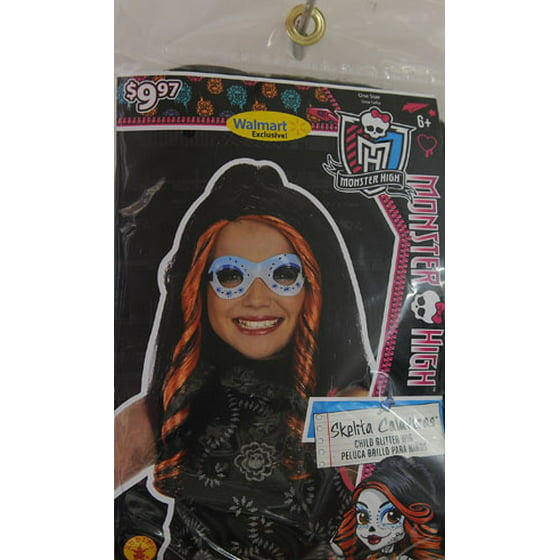 Skelita Calaveras Monster High Porn - Monster High Skelita Calaveras Wig Halloween Costume Accessory
