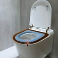 thumbnail image 6 of Winter Toilet Seat Cover with Handle | Thickened Knitted Toilet Ring | Washable Soft Toilet Seat Pad | Elongated Toilet Covers for Round & Rectangular Toilets, 6 of 8