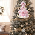 thumbnail image 2 of Adorno colgante para de Navidad, decoración navideña única y encantadora, regalo artesanal para el hogar, apartamento y dormitorio. , Casa de dulces grande, 2 of 9