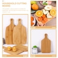 thumbnail image 6 of Raindrops Wooden Cutting Board with Handle for Kitchen Meal Preparation and Home Cooking, Chopping Block, 6 of 6