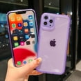 thumbnail image 2 of Compatible with iPhone 13 Pro Max Cute Clear Phone Case, Sparkling Star Diamond Design, Simple but Extraordinary, Soft TPU Shockproof Protective Case for Women and Girls (Purple), 2 of 10