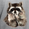 thumbnail image 3 of CafePress - Cute Humorous Watercolor Raccoon Blowing A Kiss Ho - Pullover Hoodie, Hooded Sweatshirt, 3 of 4