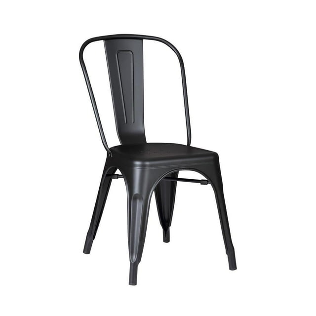 Silla Mainstays de Metal color Negro