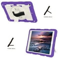 thumbnail image 5 of Allytech Shockproof Case for Apple iPad 9th 8th 7th Generation, iPad 10.2" 2021/2020/2019 Case, Rugged Shoulder Strap Rotating Stand Shoulder Strap Kids Friendly BumperCase - Purple, 5 of 7
