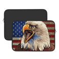 thumbnail image 2 of Bingfone Eagle With USA Flags Laptop Sleeve Case 13 inch , 360° Protective Computer Carrying Bag, 2 of 8