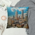 thumbnail image 2 of TIAOTIAOHOU USA City Atlanta Cushion Cover City of Pillow Case City Landscape Pillows Nursery Decor Modern Linen Sofa Pillowcase for Sofa Chair Car, 2 of 5