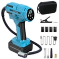 thumbnail image 1 of Cordless Air Compressor Portable Tire Inflation Pump Tyre Inflator Quick Inflation/Automatic Charging and Stopping Preset Tire Pressure 21V 7500mah Battery for Car Motorcycle Bicycle Tires Ball, 1 of 9