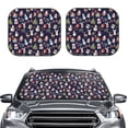 thumbnail image 2 of Vsdgher Christmas Critters Delight Print Car Windshield Sun Shade, Reflective Sunshade Window Sunshade Sun Visor Protector Fit for Cars,Trucks,SUVs-Medium, 2 of 6