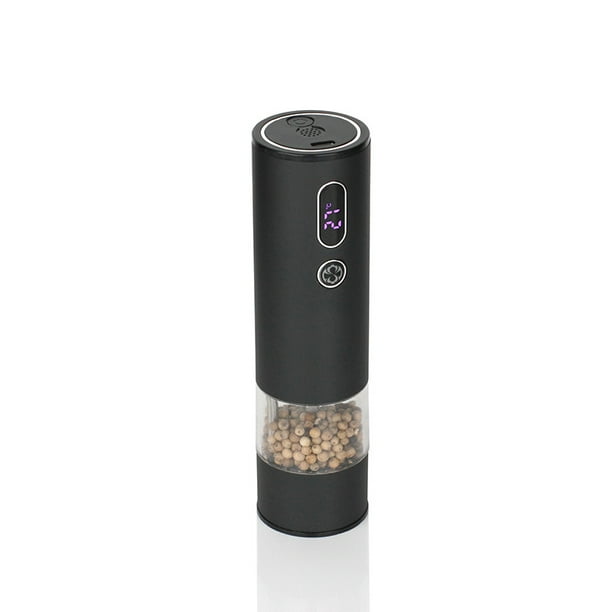 Electric pepper grinder, electric pepper grinder, adjustable roughness, efficient and convenient, easy to clean, one handed operation, USB rechargeable, reliable assistant in the kitchen wit