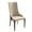 Brown, variant on LeisureMod High-Back Dining Chair Modern Upholstered in Leather Kitchen Room with Ash Wood Legs Two-Tone Color Armless Design Elm Series in Brown