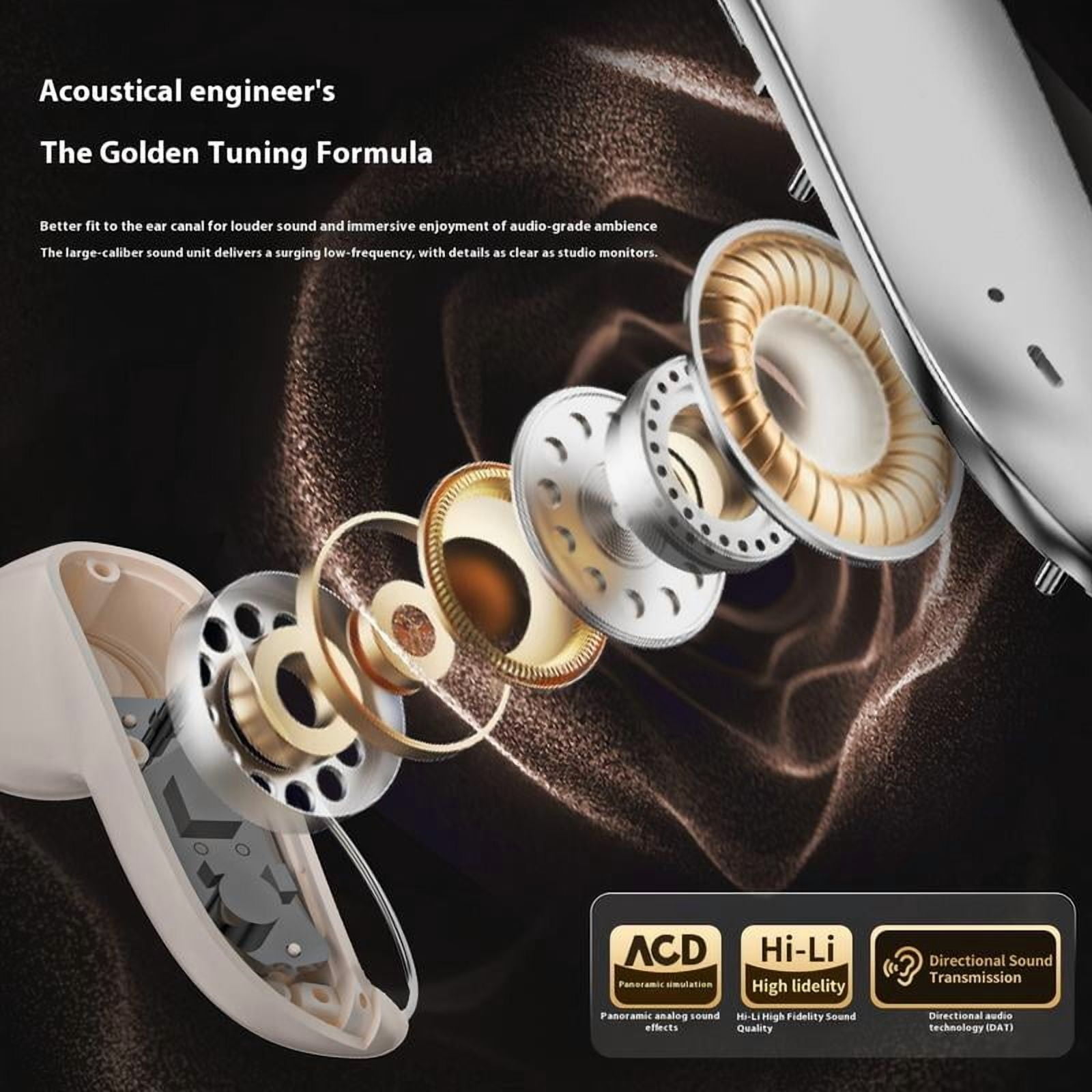 Monster Ear Buds - Bluetooth Headphones with Zero‑Gravity Titanium Ear‑Hook Design, Noise Isolation, 145H Playtime Wireless Earbuds Headset Bluetooth 6.0, IPX5 Waterproof & Sweatproof, Ideal for