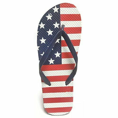 Fresko - Women’s Patriotic American USA Flag Flip Flop - Walmart.com
