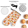 thumbnail image 3 of Pofeuu Autumn Plants Print Oven Mitts and Pot Holders 4 pcs Set,High Heat Resistant 500 Degree Extra Thicken Long Kitchen Cotton Oven Glove for Cooking, 3 of 6