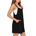 thumbnail image 5 of DailyTrove Women's Layered Romper Dress, Sleeveless Casual Playsuit with Shorts, 5 of 6