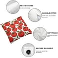thumbnail image 4 of Nawypu Tomato Pattern Throw Pillow Covers Set of 2 Square Cushion Case Decorative Pillowcase for Home Sofa Couch Car, 4 of 6