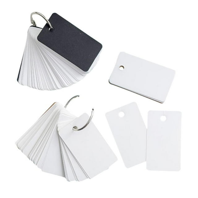 1 Piece (100 Sheets Per Piece) Blank Flash Cards with s Index Cards - Single Black