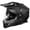 SOLID - Matte Black, variant on Castle CX200 Liberty Dual Sport Motorcycle Helmet Matte Charcoal XL