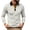 #0485-White, variant on Ceisia Men All Over Geometric Print Contrast Collar Long Sleeve Slim Fit Casual Polo Shirt For Business Casual Daily Travel Vacation Gift