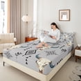 thumbnail image 4 of jejeloiu Rustic Western Cowboy Queen Sheet Sets,Farmhouse Bull Skull Flat Sheet,Aztec Rhombus Triangle Queen Fitted Sheet For Adults,Super Cozy Room Decor,4-Piece, 4 of 7