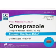5 Pack Quality Choice Omeprazole Delayed-Release Acid Reducer 42 Tablets