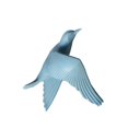thumbnail image 1 of Estatua de Pájaros de Gaviota Voladora Colco Escultura Artística de Resina Colgante 3D Azul B, 1 of 8