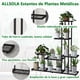 thumbnail image 3 of Soporte de Metal para Plantas, Multifuncional Decorativo Estante para plantas de Interiores y Exteriores, Estante para Macetas para Patio Jardín Balcón (5 niveles, 8 shelves, 12 macetas), 3 of 5