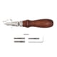 thumbnail image 2 of 5 Piezas De Artesanal de material cuero Groover Skiving Edger Beveler Talla de material cuero Herramienta De Vanguardia Leathercraft De Herramientas De Trab shamjiam Manualidades Bricolaje Costura Groover, 2 of 8