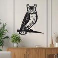 thumbnail image 2 of Owl Metal Garden Sign, Owl Metal Garden Stake Sign, Animal Metal Yard Art, Garden Metal Art Plaque, Garden Decor, 2 of 5