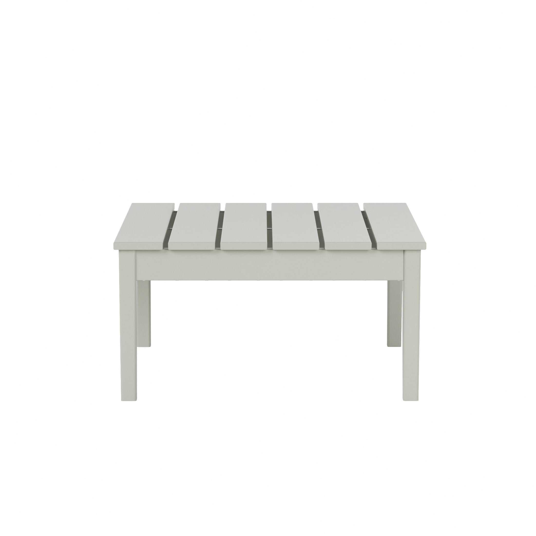 WestinTrends Ashore Outdoor Coffee Table, 32 Inch All Weather Poly Lumber Adirondack Patio Coffee Table Square Low Table, Sand