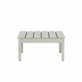 thumbnail image 4 of WestinTrends Ashore Outdoor Coffee Table, 32 Inch All Weather Poly Lumber Adirondack Patio Coffee Table Square Low Table, Sand, 4 of 5