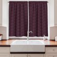 thumbnail image 2 of Ambesonne Polka Dot Kitchen Curtains, Grungy Rainbow Ornament, 55"x45", Dark Purple Scarlet and Teal, 2 of 3