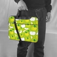 thumbnail image 5 of Lsque Green Apple Pattern Laptop Bag – Portable & Slim Single-Shoulder Computer Case with Adjustable Strap, Protective, Lightweight for 13”/14”/15.6” Laptops, 5 of 8