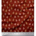 thumbnail image 1 of Soimoi Red Cotton Cambric Fabric Fruits Printed Craft Fabric by the Yard 56 Inch Wide, 1 of 3