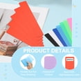 thumbnail image 3 of Uxcell Book Dividers with Tab, 11.8x3.9" Multicolor Plastic Book Binder Index Card Files Dividers Separator with Sticker on for Storage Box Drawer Magazines Album, 24Pcs, 3 of 6