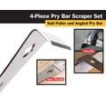 thumbnail image 4 of Juego de raspadores Pry Bar Titan 17009 de acero inoxidable, 4 piezas, 4 of 6