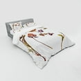 thumbnail image 3 of Ambesonne Flower Bedding Set 3 Pcs, Lilacs Daisises Tulips, Twin XL, Multicolor, 3 of 3