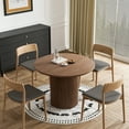 thumbnail image 5 of Wiilayok 41.7" Modern Round Dining Table, Wood Kitchen Table for 3 to 5, Pedestal Circle Dining Table for Cafe, Kitchen, Dining Room, 5 of 6