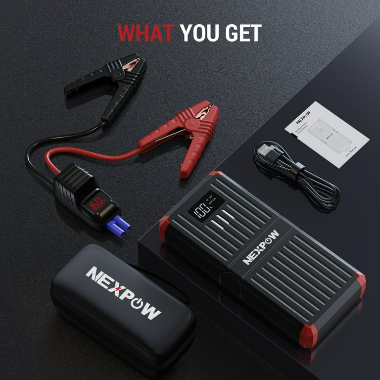 NEXPOW 6000A Car Jump Starter, 12V Battery Booster for Gas or