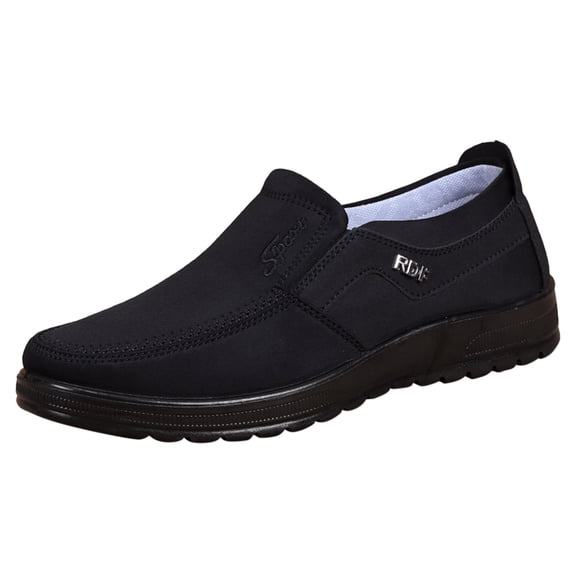 Ketyyh-chn99 Mens Slip On Shoes 2024 Comfortable Breathable Board Lace Up Business Shoes Anti-Slip Casual Shoe Fashion Oxfords Outdoor Black,10.5