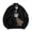 Black, variant on Maoxin Jackets for Men Solid Color Casual Loose Fitting Long Sleeved Hooded Baseball Uniform Jacket Long Sleeve Hoodless Casual Outwear Jackets Black S