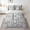 thumbnail image 2 of Manfei Letter Monogrammed E 7-Piece Twin Bedding Sets for Kids Children Girls,Dreamy Princess Bedding Comforter Set,Cute Butterfly Bowknot Breathable Sheet Sets,Bling Glitter Bedroom Decor, 2 of 8