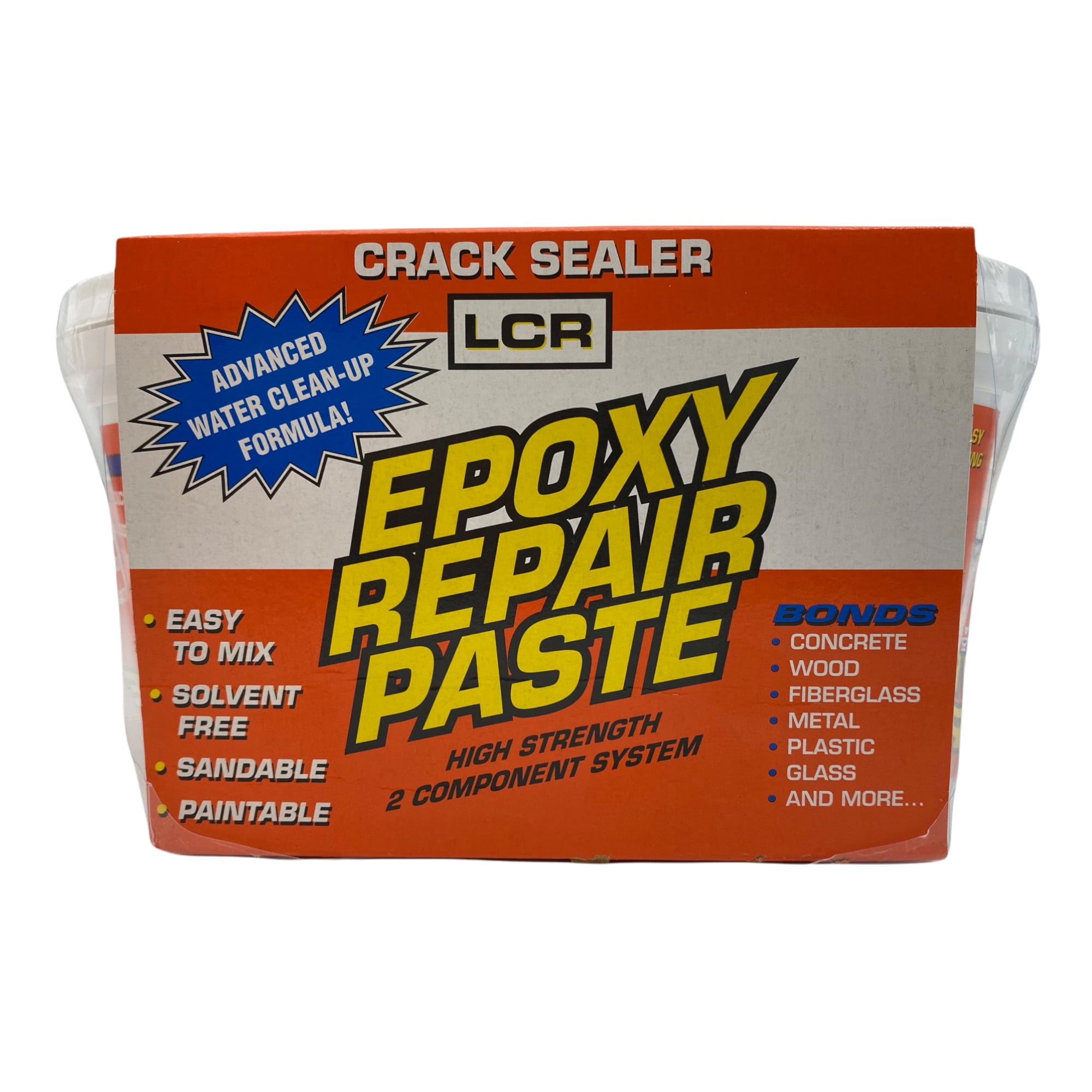 Polygem LCR Epoxy Crack Sealer Repair Paste, High-Strength 2-Part System, Cures Gray