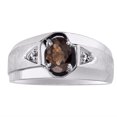 thumbnail image 1 of Diamond & Smokey Quartz Ring 14K Yellow or 14K White Gold, 1 of 1