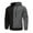 Dark Gray Coat for Men, variant on BVnarty Men's Half Zip Hoodie Long Sleeve Sweatshirt Contrast Color Pullover (Gray,XL)