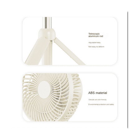 

Portable Fan Rechargeable Mini Folding Telescopic Outdoor Fan 4000MAh Electric Cooling Fan for Household Office-C
