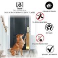 thumbnail image 7 of Deck the Door Decor | Dog Scratch Door Protection Plate - Anodized Aluminum - Magnetic Mount for Steel Doors - Multiple Finish Colors - Sizes for All Doors (6 x 22, Shiny Brass), 7 of 7