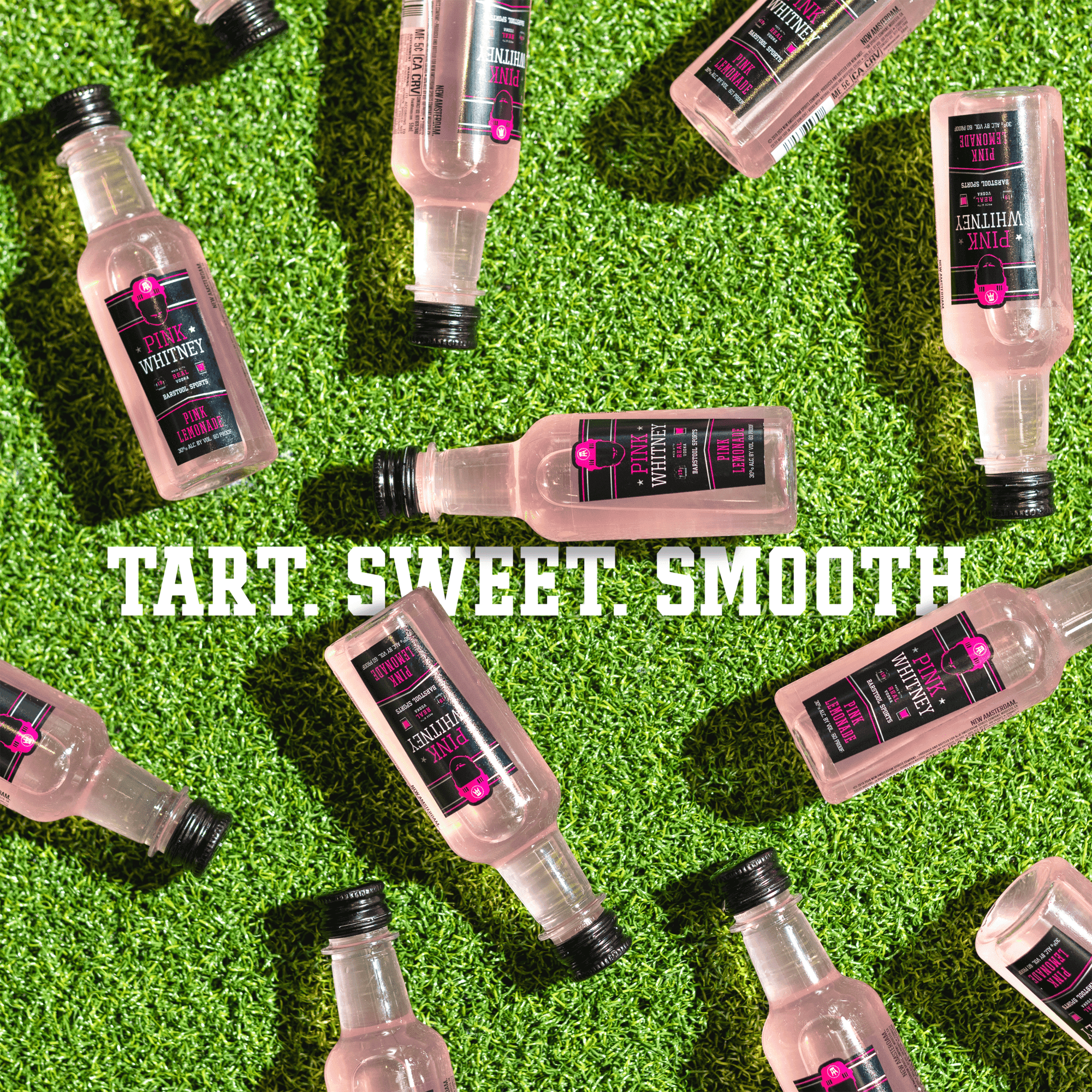 Pink Whitney Lemonade Flavored Vodka, 10 Pack, 50ml Plastic Bottles, 30% ABV