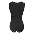 thumbnail image 5 of HXWCHs Women's Business Casual Jumpsuit, Women's Rib Knit Sleeveless Romper with Belly Control Slim Fit Jumpsuit M Black, 5 of 5