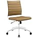 thumbnail image 3 of Modway Jive Chaise de Conférence Pivotante Sans Accoudoirs à Dossier Mi-Haut, Beige, 3 of 4
