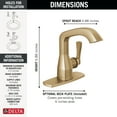 thumbnail image 2 of Delta 576-Mpu-Dst Stryke 1.2 GPM Single Hole Bathroom Faucet - Lumicoat Chrome, 2 of 2